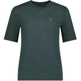 Mons Royale Damen Aero Ultralight Merino T-Shirt (Größe L, gruen)