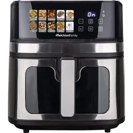 Melchioni Gaia Plus Heißluftfritteuse 8 L schwarz