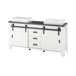 Doppelwaschtisch  Sintra , weiß , Maße (cm): B: 164 H: 91 T: 43.0