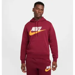 NIKE Herren Kapuzensweat Club Fleece, TEAM RED/TEAM RED, XL