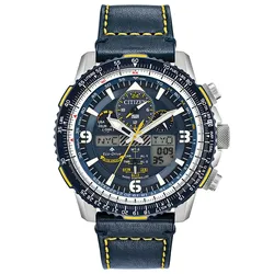 Citizen JY8078-01L Eco-Drive Promaster Sky Herren-Funkuhr Blau/Gelb