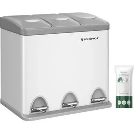 Songmics Mülleimer Küche 3 x 8 L, kleine Kapazität