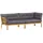 vidaXL Garten Pallet Sofa Einheiten 2 Stück Hellbraun und Dunkelgrau