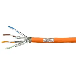 LOGILINK CAT.7 Netzwerkkabel CPV0058, Installation, AWG23, orange, 200 m