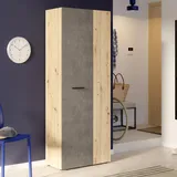 Forte NET306 Schuhschrank 68,7 x 36,5 x 181,1 braun