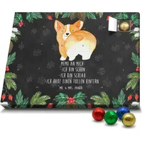 Mr. & Mrs. Panda Schoko Adventskalender Corgi Po - Schwarz - Geschenk, Corgie, Hundebesitzer, Hundeliebe, Selbstliebe, Hundemama, Haustier, Hundera... - Schwarz