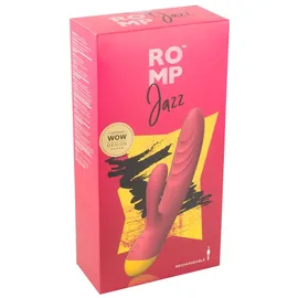 ROMP Jazz Rabbit Vibrator mit Klitoris-Stimulator Red 21 cm
