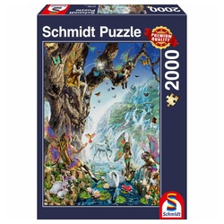 Schmidt Spiele Puzzle Im Tal der Wasserfeen, 2000 Puzzleteile bunt