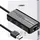 UGREEN 20264, USB-Hub 3+1 Port USB-A USB 2.0), RJ45 Schwarz, USB 2.0 Hub RJ45 Ethernet Adapter