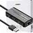 UGREEN 20264, USB-Hub 3+1 Port USB-A USB 2.0), RJ45 Schwarz, USB 2.0 Hub RJ45 Ethernet Adapter