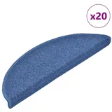 vidaXL Stufenmatten 20 Stk. Blau 56x17x3 cm