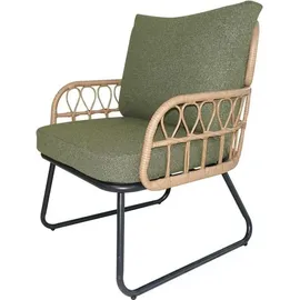 Happy Home Rattan-Gartenset 5-tlg. Grün