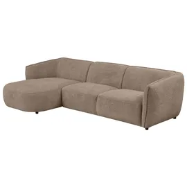 Home Affaire Ecksofa HOME AFFAIRE "Ostrup", grau (taupe), B:280cm H:73cm T:152cm, 100% Polyester, Sofas, Ecksofa, schlichtes modernes Design, in verschiedenen Farben