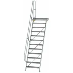 MUNK Aluminium-Treppe Plattform 60° 12 Stufen
