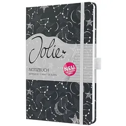 SIGEL Notizbuch JOLIE A5 liniert, schwarz Hardcover 174 Seiten