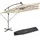 Tectake Sonnenschirm 250 x 250 cm Beige