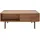 miliboo Rechteckiger Couchtisch Schwarz Nussbaum 100 x 0 x 0 cm