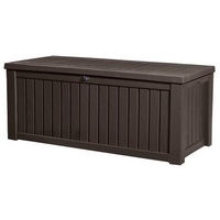 Keter Gartenbox ROCKWOOD 570L, Duotech-Material in Holzoptik braun