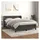 vidaXL Boxspringbett 140 x 200 cm Dunkelgrau
