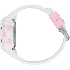 ICE-Watch Ice Digit Explorer 36 mm Silikongehäuse Weiß Silikonarmband Pink S