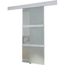 vidaXL Schiebetür Glas und Aluminium 178 cm Silbern