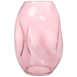 Gallazzo Glasvase von Hand gefertigt Rosa 