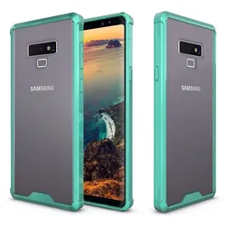 Handy Tasche für Samsung Galaxy Note 9 Case Schutz Hülle Cover Tranparent Grün
