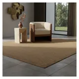 KADIMA DESIGN Küchenteppich Uni Robust Waschbar Strapazierfähig Terrasse Garten Braun 120x170 cm OEKO-TEX Schadstoffgeprüft – ORIANA von Kadima Design