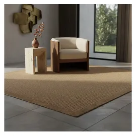 KADIMA DESIGN Küchenteppich Uni Robust Waschbar Strapazierfähig Terrasse Garten Braun 120x170 cm OEKO-TEX Schadstoffgeprüft – ORIANA von Kadima Design