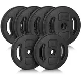 Ultrasport Hantelscheiben-Set | Hantel Gewicht Set für Kurzhantel Langhantel (25 Kg)