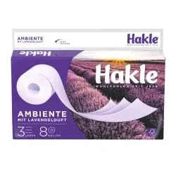 Hakle® Ambiente, Toilettenpapier 1 Packung = 8 Rollen zu je 150 Blatt