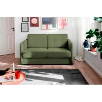 Schlafsofa INOSIGN "Milano" Sofas Gr. B/H/T: 147cm x 89cm x 87cm, Struktur fein, 2-Sitzer mit zwei einzeln ausziehbaren Liegefunktionen, grün zwei einzeln ausziehbare Liegefunktionen