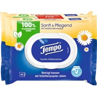 Tempo Toilettenpapier Sanft & Pflegend Duo-Pack 1-lagig, 2x 42 Tücher