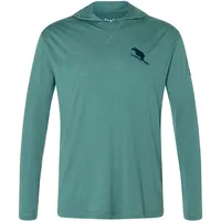 super.natural Flear L Kapuzenpullover - Balsam Green / Blueberry - L