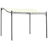 Outsunny Pergola 2,97 x 2,97 m schwarz/creme