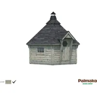Palmako Grillkota 4,29 x 3,72 m Grau