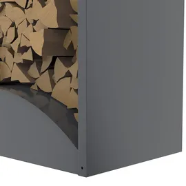Westmann Kaminholzregal Castra Metall 98 x 160 x 52 cm Anthrazit