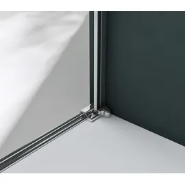 mai & mai Duschtür Nischentür Dusche Duschabtrennung Duschkabine 75cm Schwingtür 8mm ESG-Sicherheitsglas mit Nanobeschichtung Hebe-senk-mechanismus Klarglas Teramo36k