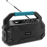 TechniSat Viola 231 OD – Makita-Akku kompatibles Baustellenradio (DAB+, UKW, AUX in, Bluetooth, IPX4 Spritzwassergeschützt, 2 x 15 W Stereo-Lautsprecher)