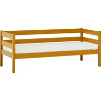 Hoppekids Einzelbett »ECO Comfort Kinderbett, Kiefer Massivholz, Jugendbett inkl. Rollrost«, 70x160 cm, wahlweise in verschieden Farben/ Matratze/ Absturzsicherung, gelb