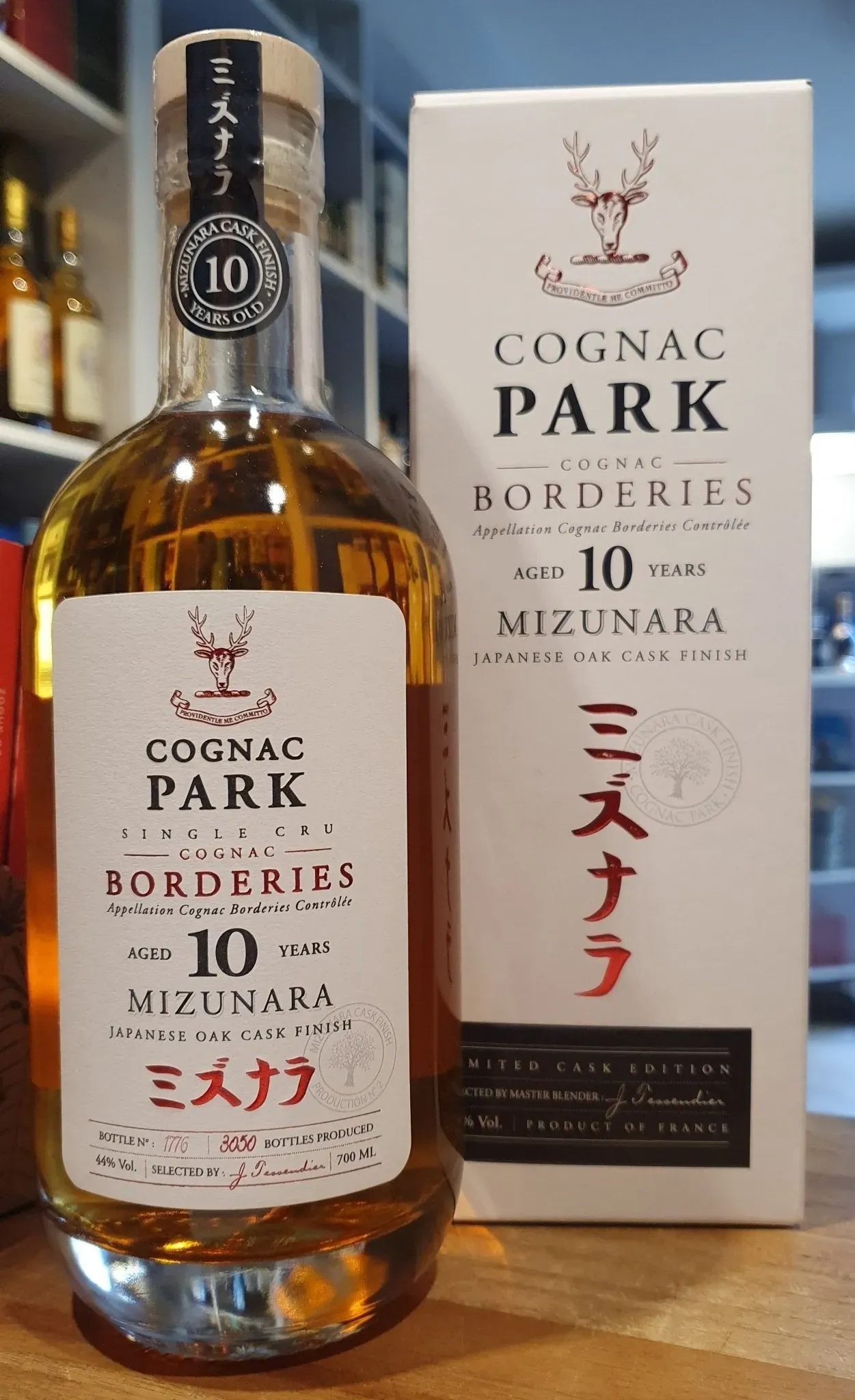 Cognac Park 10 Borderies Cognac im Mizunara Fass gelagert 0,7l 44% vol.