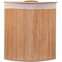 Eco Bath Bambus Wäschekorb, Badezimmer & Schlafzimmer Wäschekorb, herausnehmbares Futter Wäschekorb, mit 100% natürlichem Bambus Wäschekorb (rechteckig)