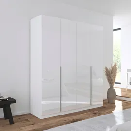 otto home Drehtürenschrank OTTO HOME "Kleiderschrank Schrank Garderobe AGORDO TOPSELLER Schlafzimmer", weiß (alpinweiß, hochglanz weiß), B:181cm H:210cm T:54cm, Holzwerkstoff, Schränke, Drehtürenschrank, durchdachte Innenausstattung, in 7 Breiten und 2 Höhen MADE