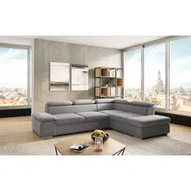 sit&more Ecksofa Valantine V, wahlweise mit Bettfunktion, grau