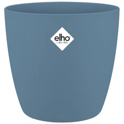 Elho Blumentopf (1 St), Blumentopf brussels 16x15cm rund Pflanzentopf Übertopf Pflanzkasten blau
