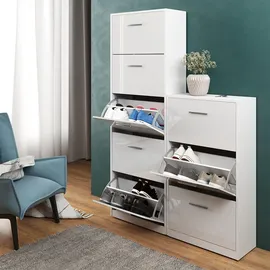 Vicco Schuhkipper Weiß Hochglanz