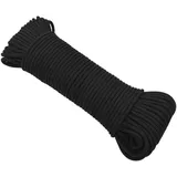 vidaXL Bootsseil Schwarz 4 mm 50 m Polypropylen