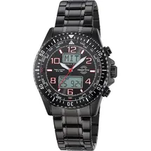 Master Time World Timer MTGA-10921-22M Herrenarmbanduhr Mit Wechselband