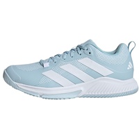 adidas Damen Court Team Bounce 2.0 Schuhe Sneaker, Ice Blue Cloud White Cloud White, 42 2/3 EU
