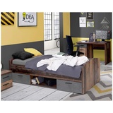 Forte Jugendbett Einzelbett WINNIE Optik: Old Wood Vintage, von Forte